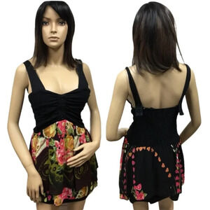 DR4 Pinky Flirty Floral Spring Boho Dress L